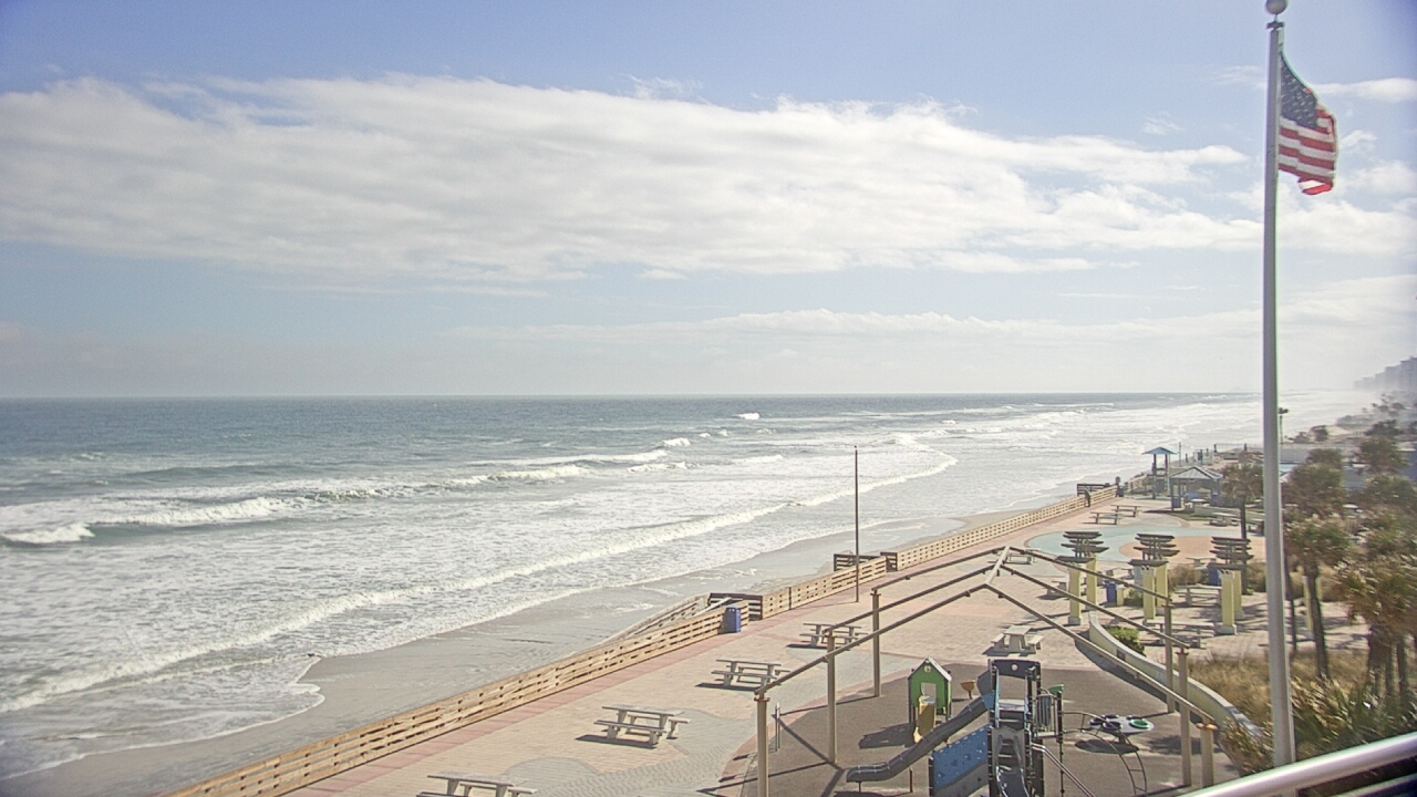 Thumbnail for current weather camera view from Volusia County Lifeguard HQ Admin Center in Daytona Beach, Florida