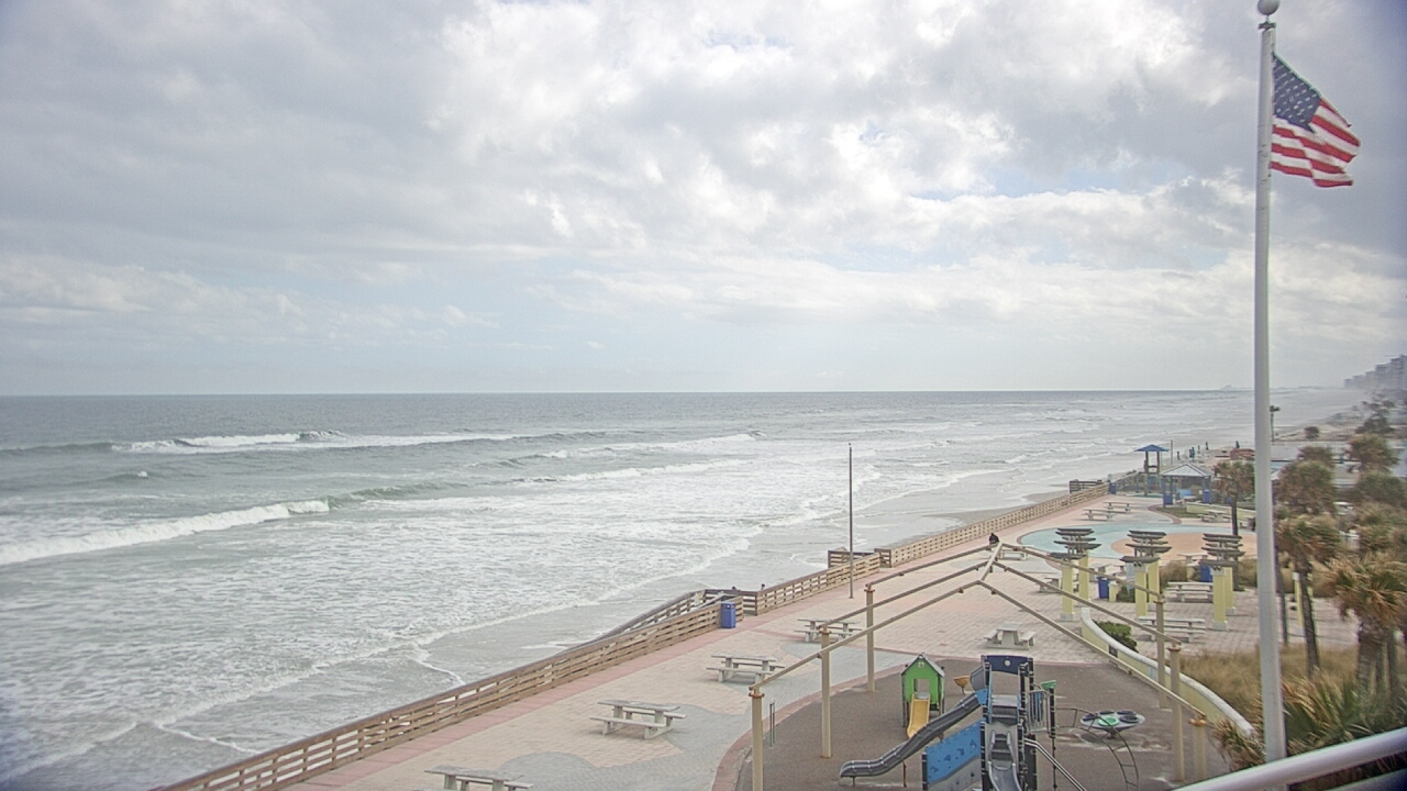 Thumbnail for current weather camera view from Volusia County Lifeguard HQ Admin Center in Daytona Beach, Florida