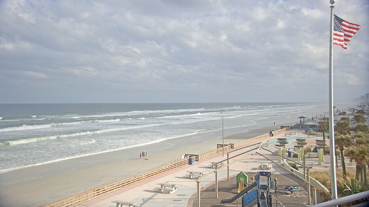 Thumbnail for current weather camera view from Volusia County Lifeguard HQ Admin Center in Daytona Beach, Florida
