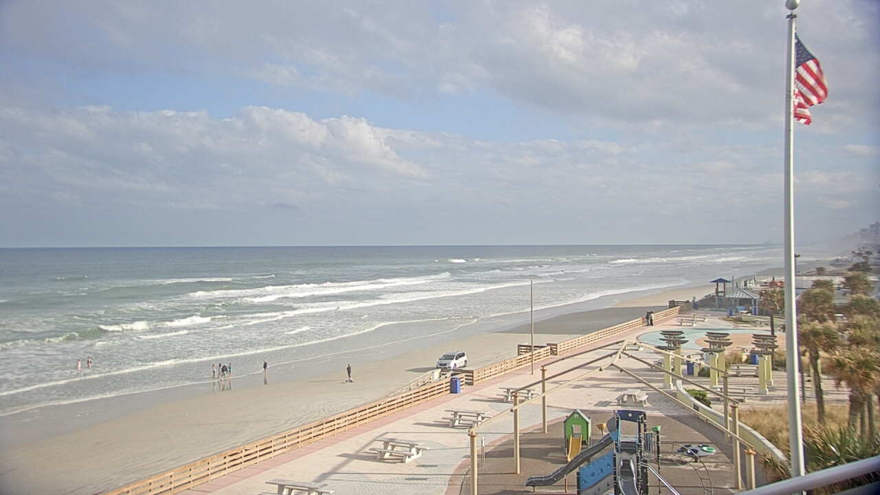 Thumbnail for current weather camera view from Volusia County Lifeguard HQ Admin Center in Daytona Beach, Florida