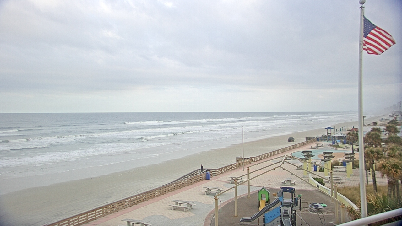 Thumbnail for current weather camera view from Volusia County Lifeguard HQ Admin Center in Daytona Beach, Florida