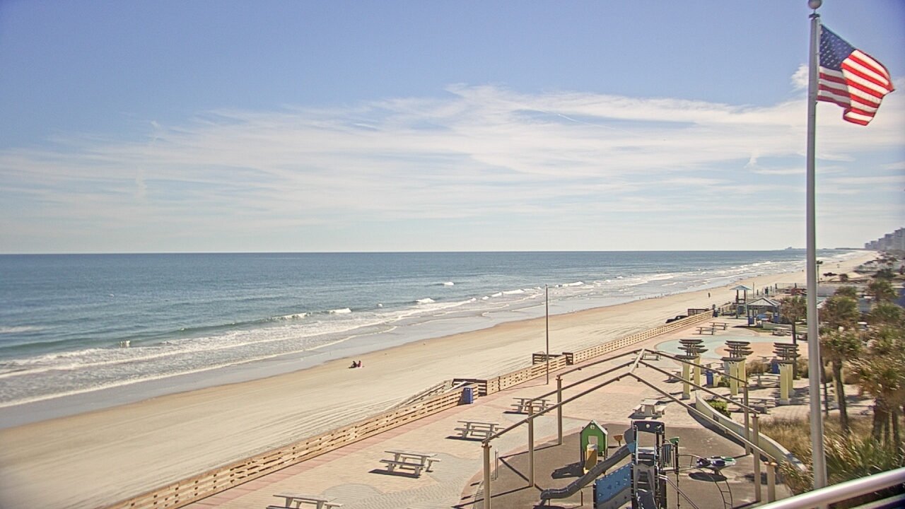 Thumbnail for current weather camera view from Volusia County Lifeguard HQ Admin Center in Daytona Beach, Florida