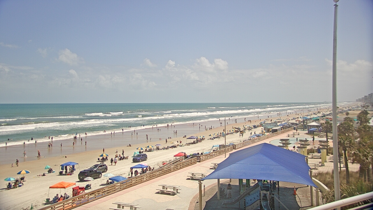 Thumbnail for current weather camera view from Volusia County Lifeguard HQ Admin Center in Daytona Beach, Florida