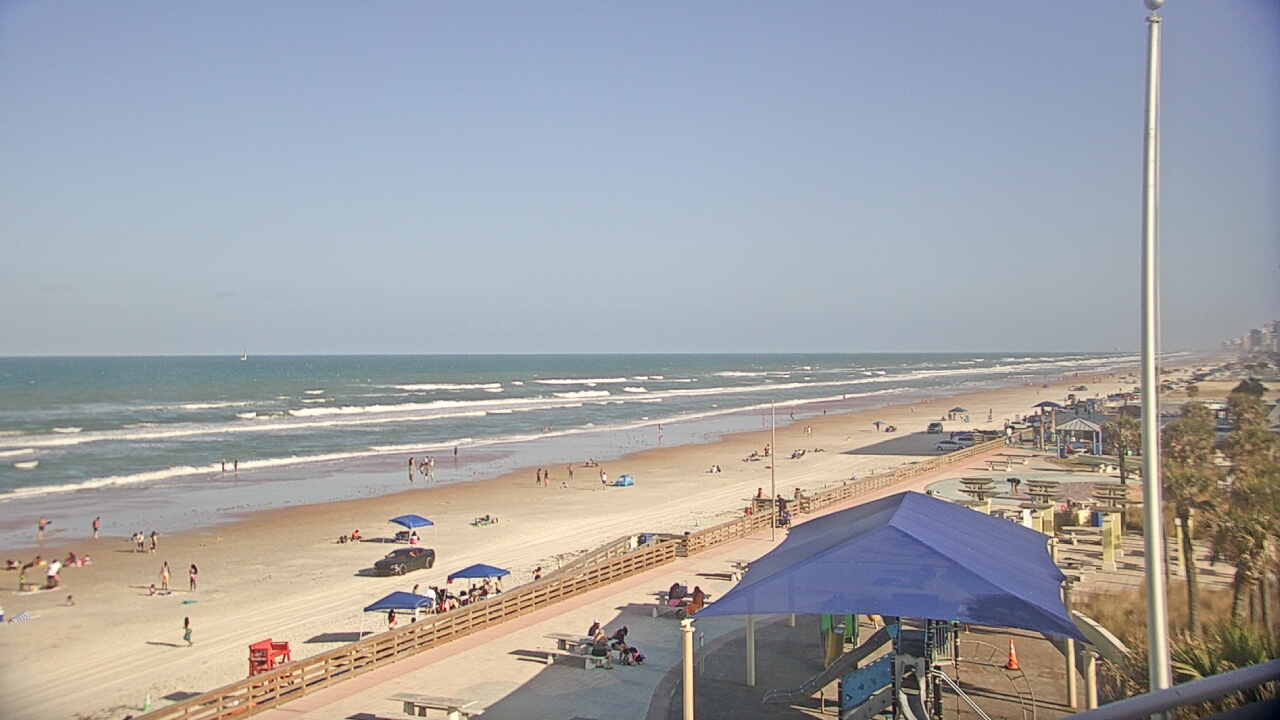 Thumbnail for current weather camera view from Volusia County Lifeguard HQ Admin Center in Daytona Beach, Florida