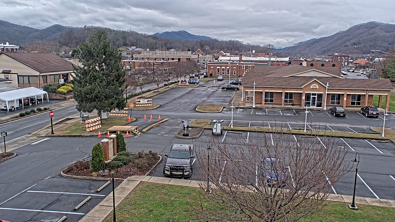 Thumbnail for current weather camera view from Erwin Town Hall in Erwin, Tennessee