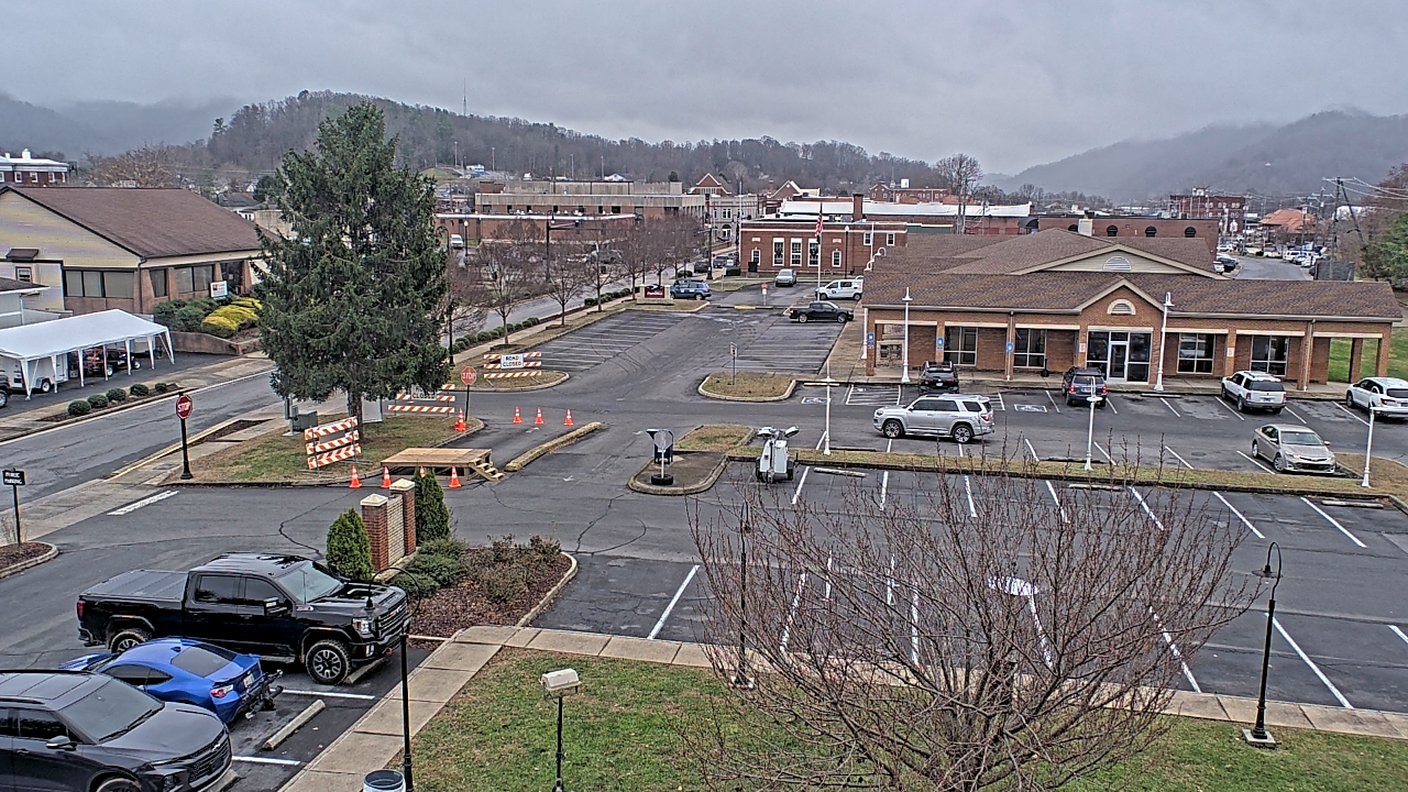 Thumbnail for current weather camera view from Erwin Town Hall in Erwin, Tennessee