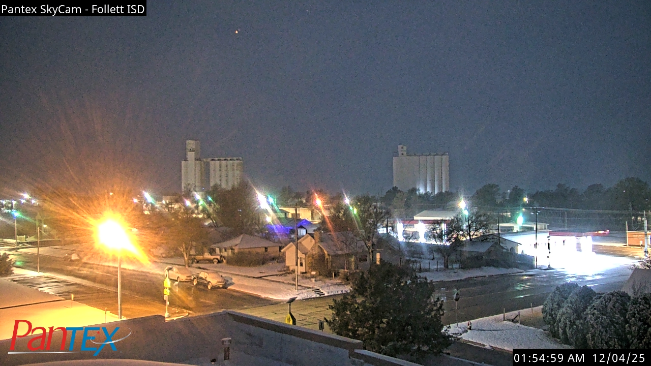 Thumbnail for current weather camera view from Follett ISD in Follett, Texas