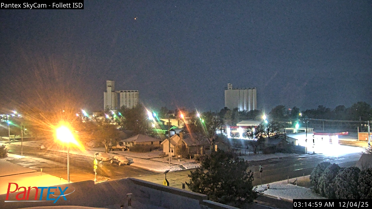 Thumbnail for current weather camera view from Follett ISD in Follett, Texas