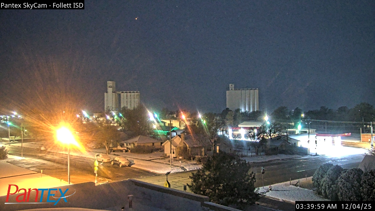 Thumbnail for current weather camera view from Follett ISD in Follett, Texas