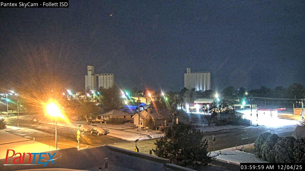 Thumbnail for current weather camera view from Follett ISD in Follett, Texas