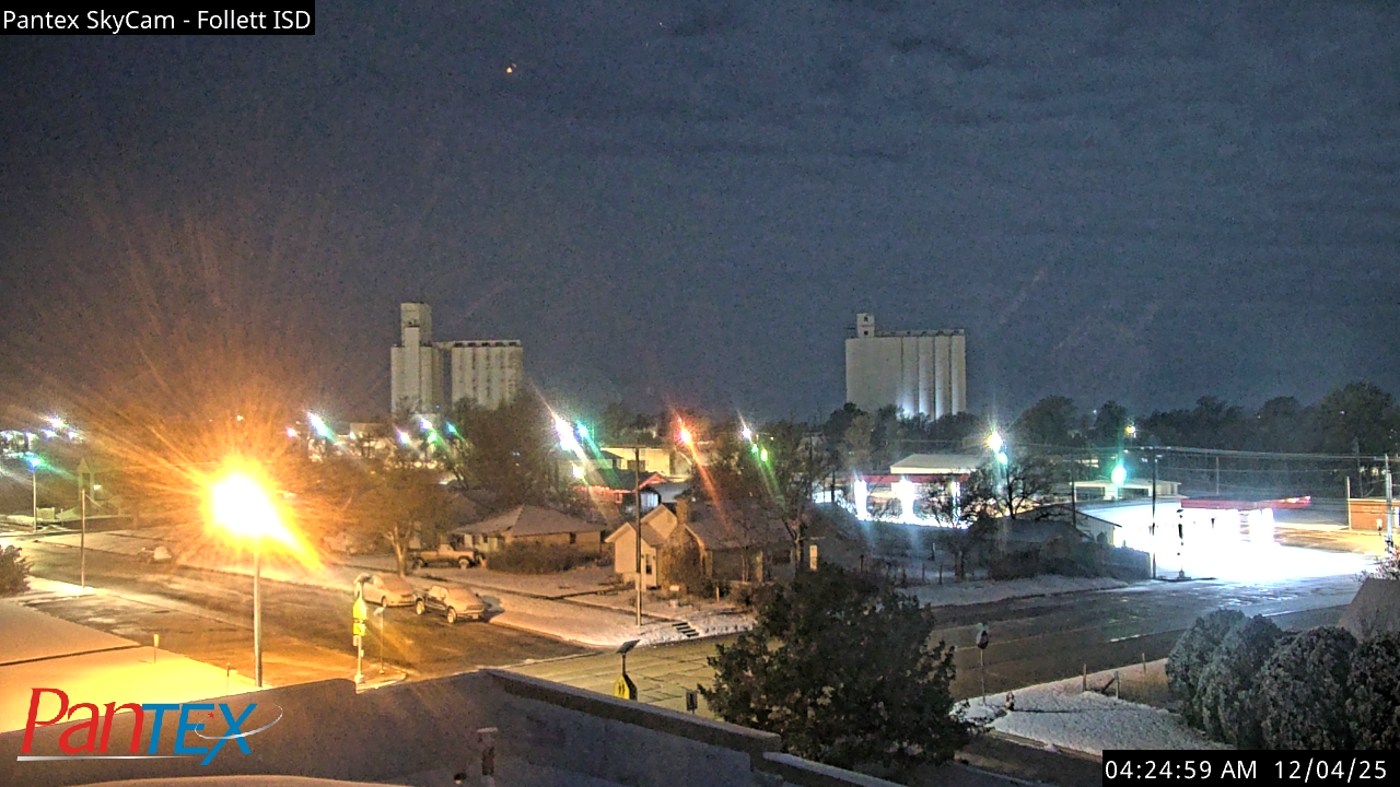 Thumbnail for current weather camera view from Follett ISD in Follett, Texas