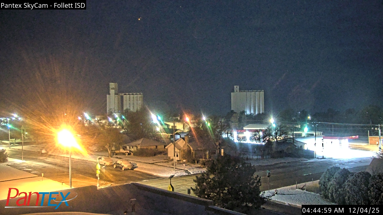 Thumbnail for current weather camera view from Follett ISD in Follett, Texas