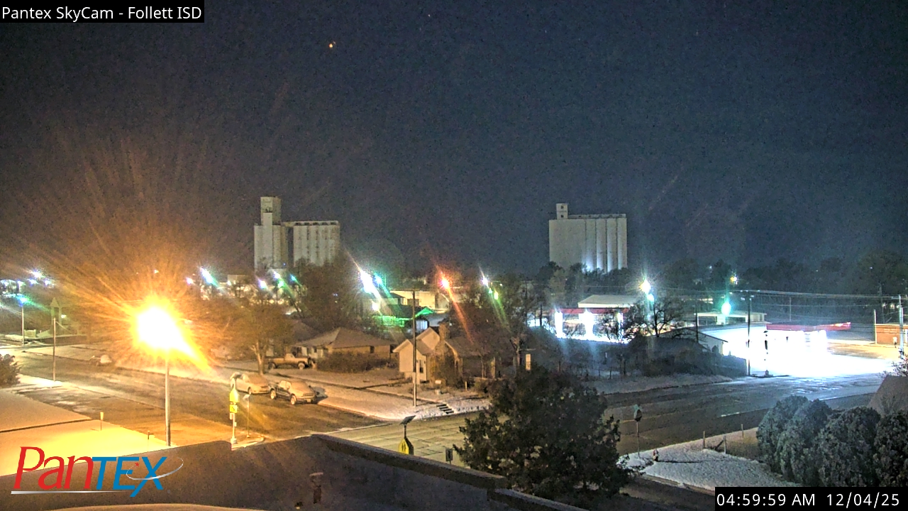 Thumbnail for current weather camera view from Follett ISD in Follett, Texas