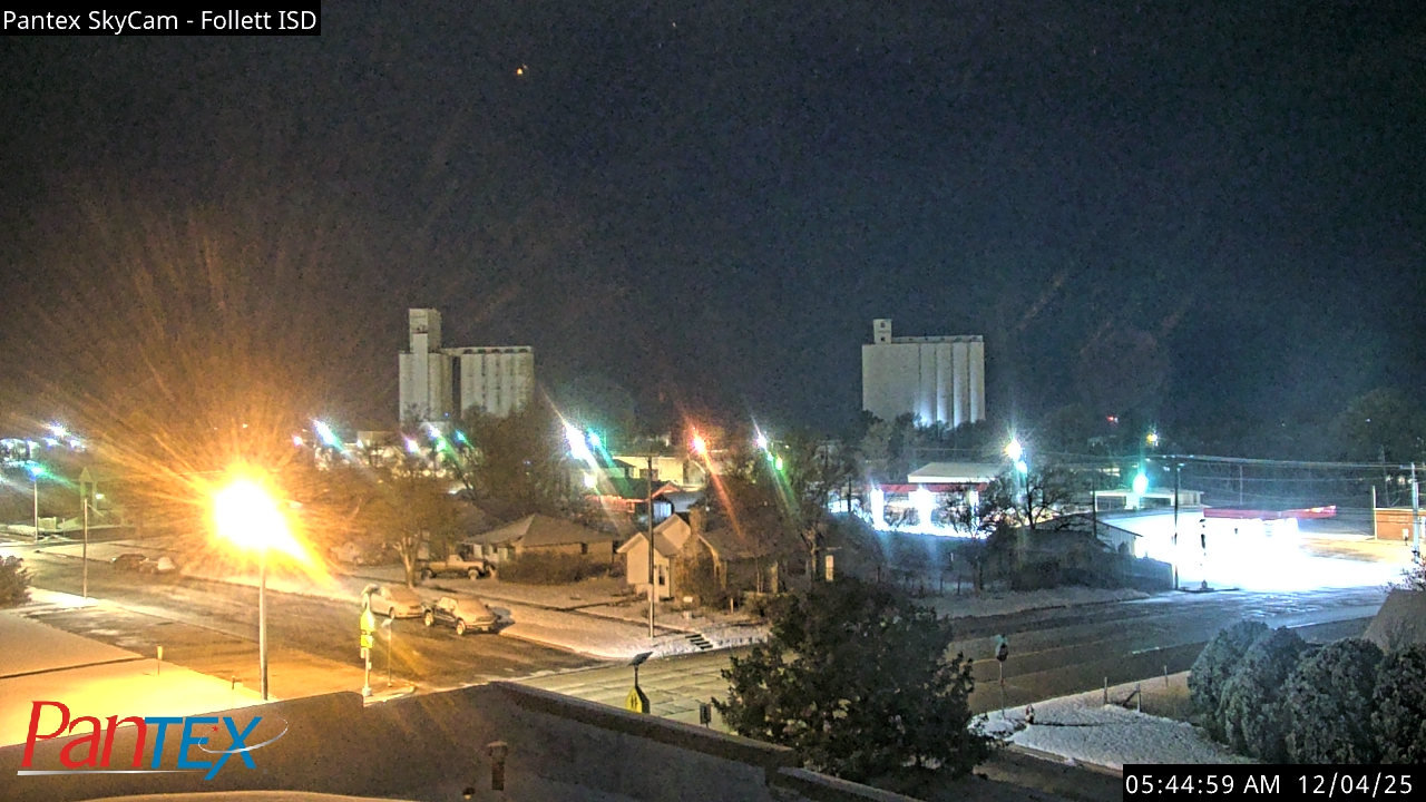 Thumbnail for current weather camera view from Follett ISD in Follett, Texas