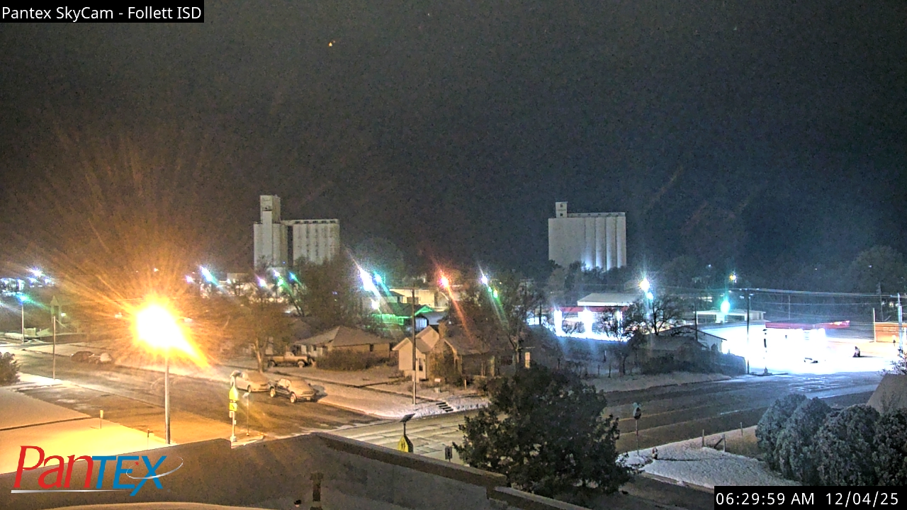 Thumbnail for current weather camera view from Follett ISD in Follett, Texas