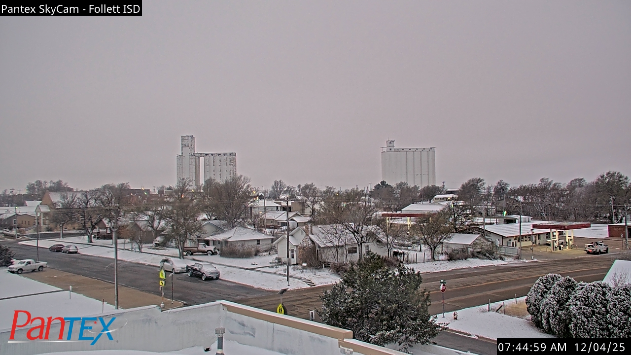 Thumbnail for current weather camera view from Follett ISD in Follett, Texas