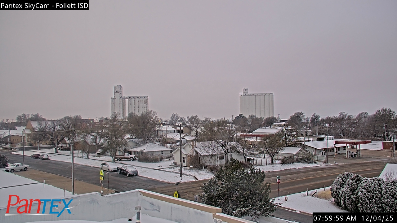 Thumbnail for current weather camera view from Follett ISD in Follett, Texas