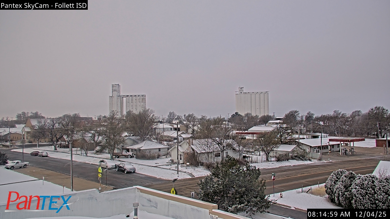 Thumbnail for current weather camera view from Follett ISD in Follett, Texas