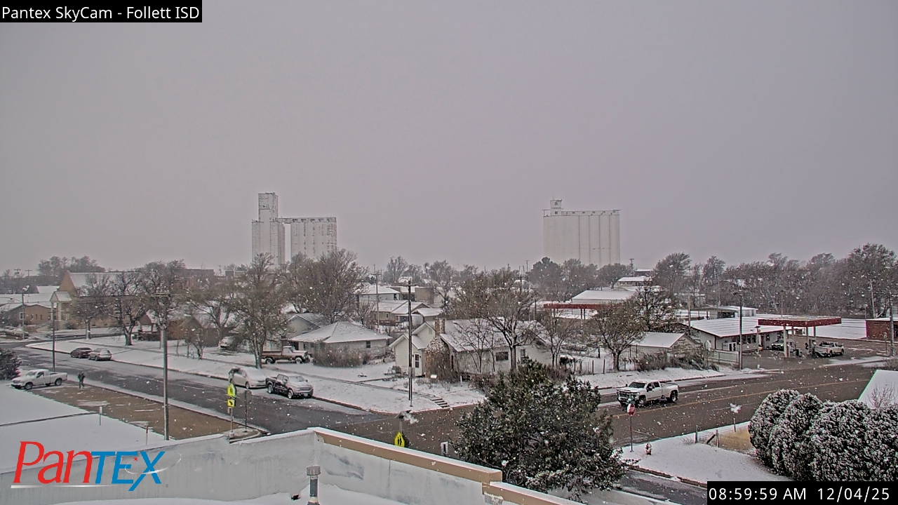 Thumbnail for current weather camera view from Follett ISD in Follett, Texas