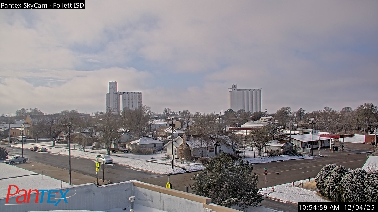 Thumbnail for current weather camera view from Follett ISD in Follett, Texas