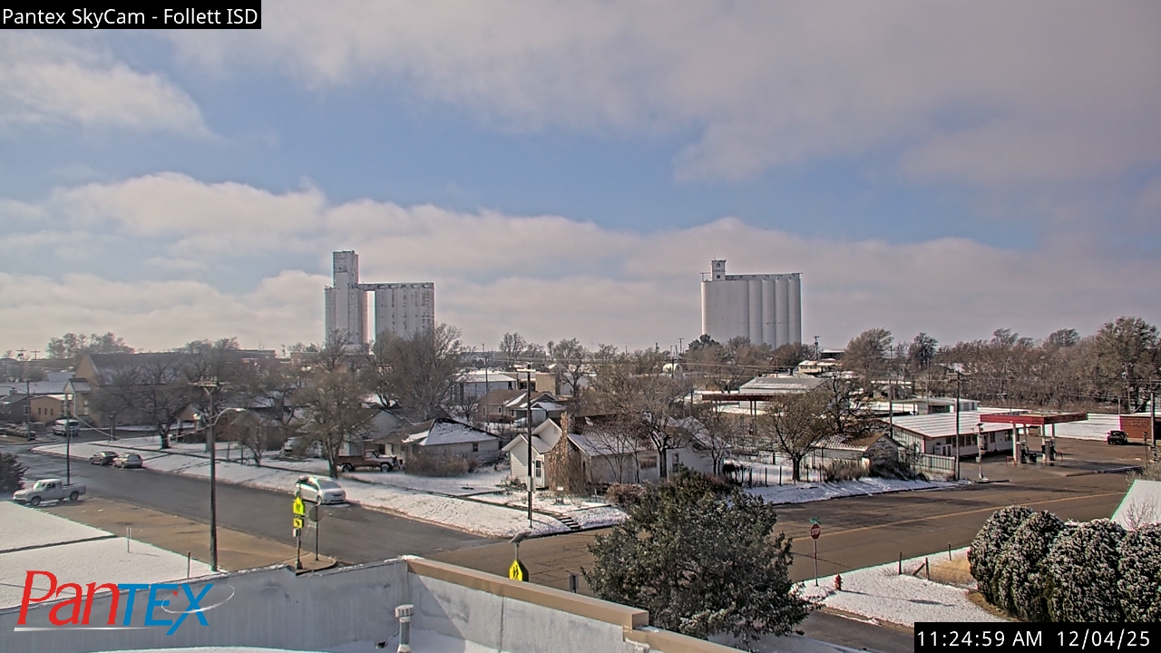 Thumbnail for current weather camera view from Follett ISD in Follett, Texas