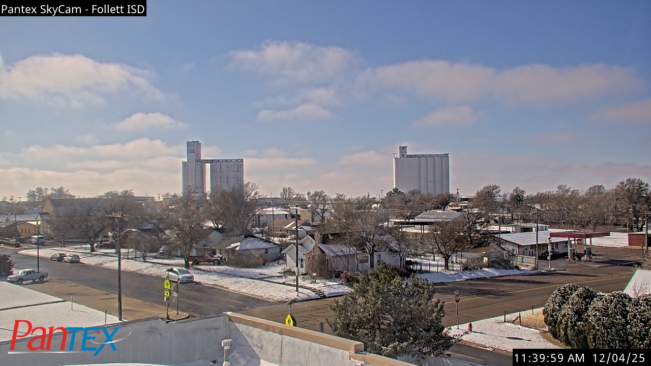 Thumbnail for current weather camera view from Follett ISD in Follett, Texas