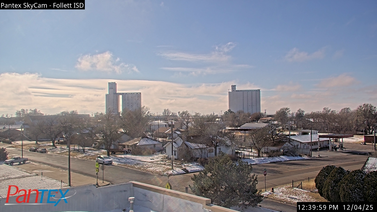 Thumbnail for current weather camera view from Follett ISD in Follett, Texas