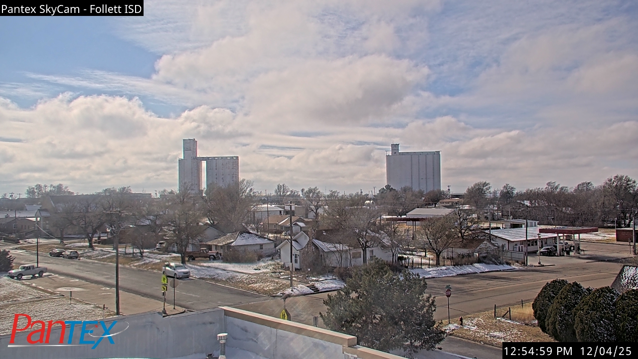 Thumbnail for current weather camera view from Follett ISD in Follett, Texas