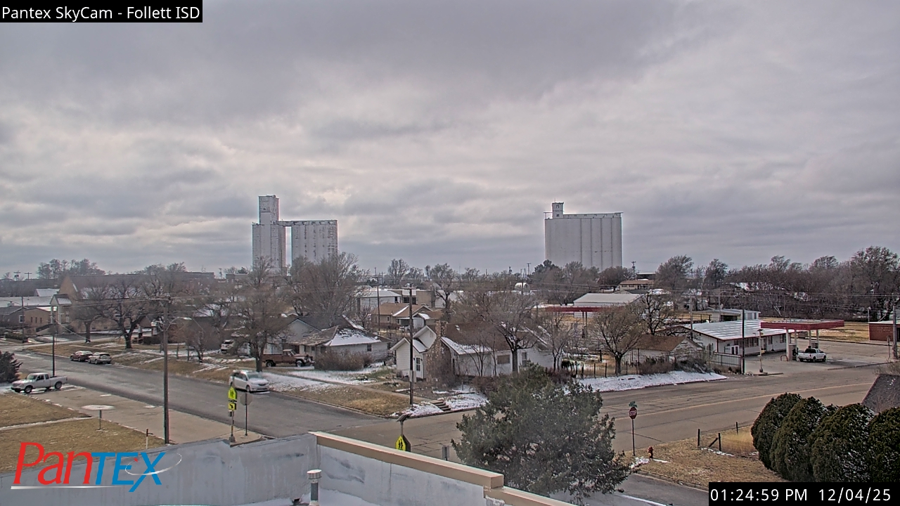 Thumbnail for current weather camera view from Follett ISD in Follett, Texas