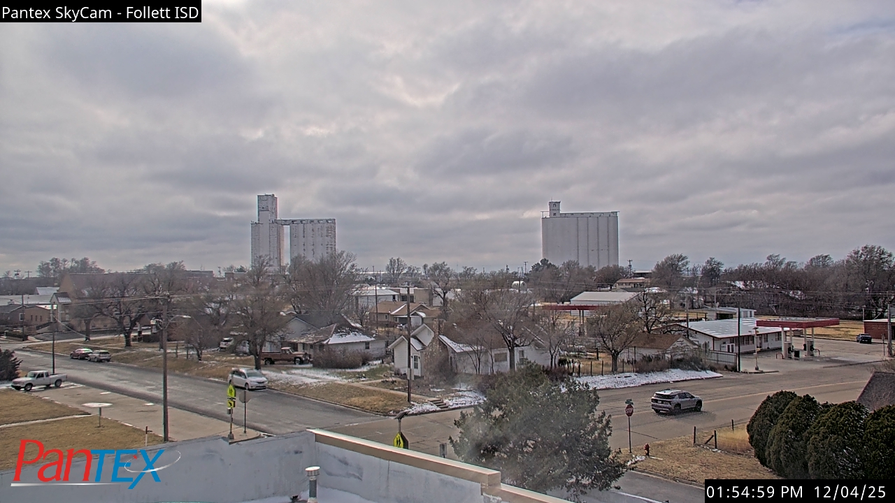 Thumbnail for current weather camera view from Follett ISD in Follett, Texas