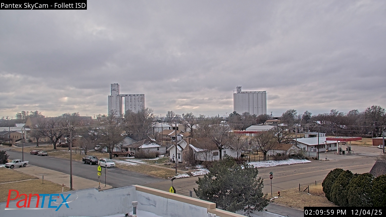 Thumbnail for current weather camera view from Follett ISD in Follett, Texas
