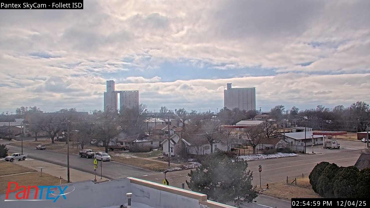 Thumbnail for current weather camera view from Follett ISD in Follett, Texas