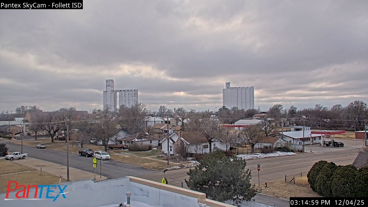 Thumbnail for current weather camera view from Follett ISD in Follett, Texas