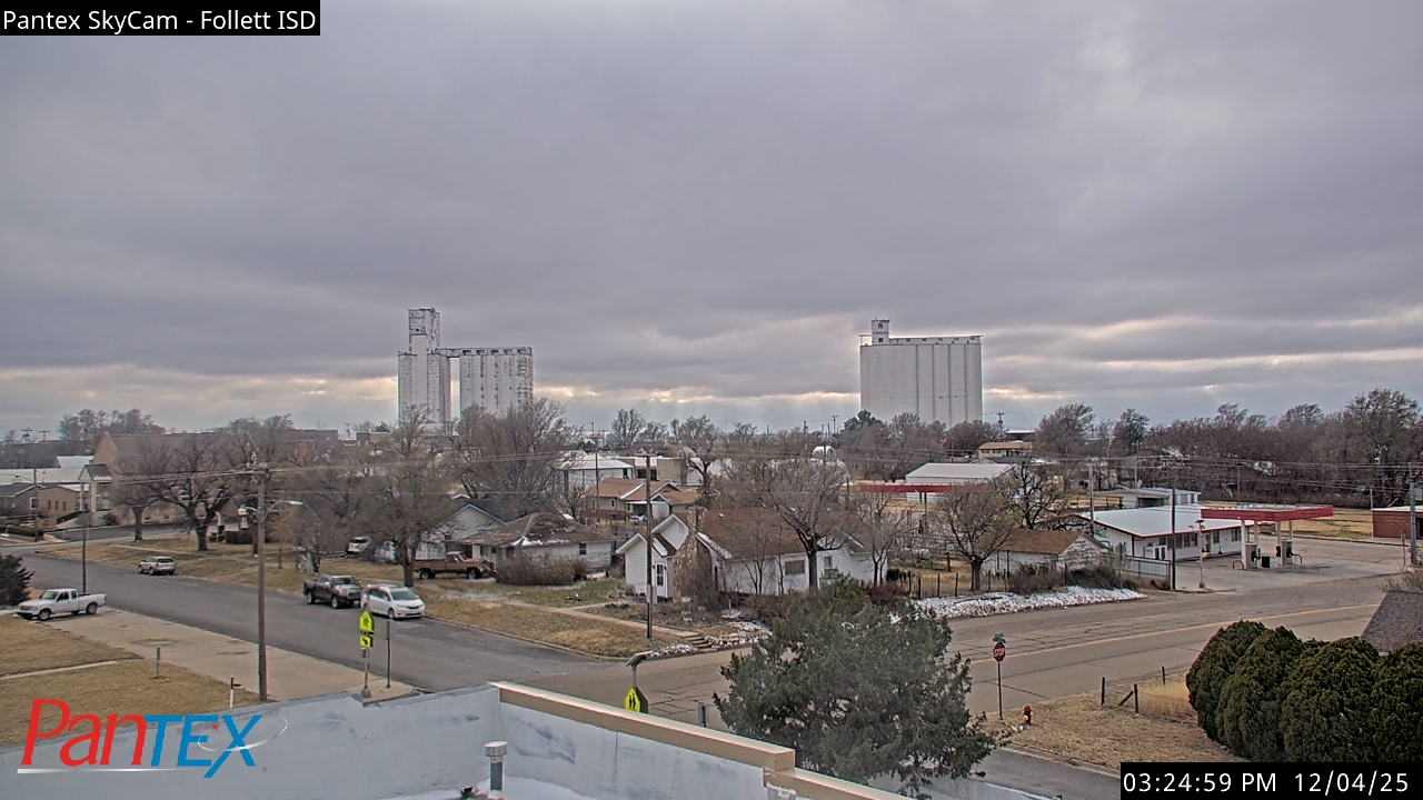 Thumbnail for current weather camera view from Follett ISD in Follett, Texas
