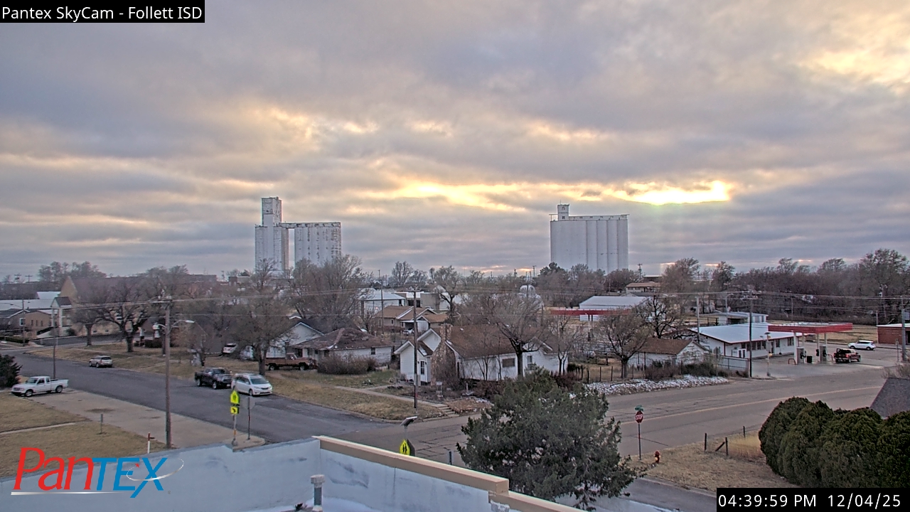 Thumbnail for current weather camera view from Follett ISD in Follett, Texas