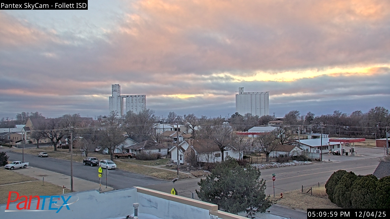 Thumbnail for current weather camera view from Follett ISD in Follett, Texas