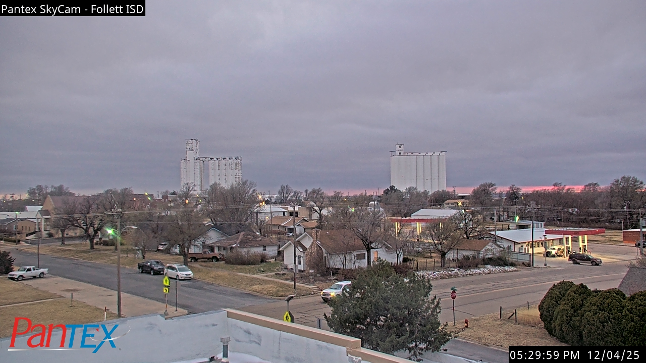 Thumbnail for current weather camera view from Follett ISD in Follett, Texas