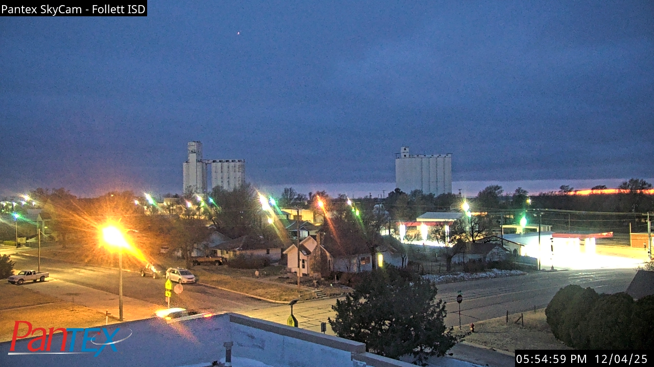 Thumbnail for current weather camera view from Follett ISD in Follett, Texas