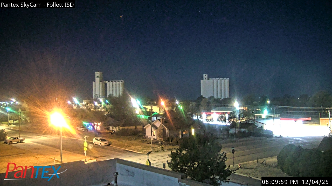 Thumbnail for current weather camera view from Follett ISD in Follett, Texas