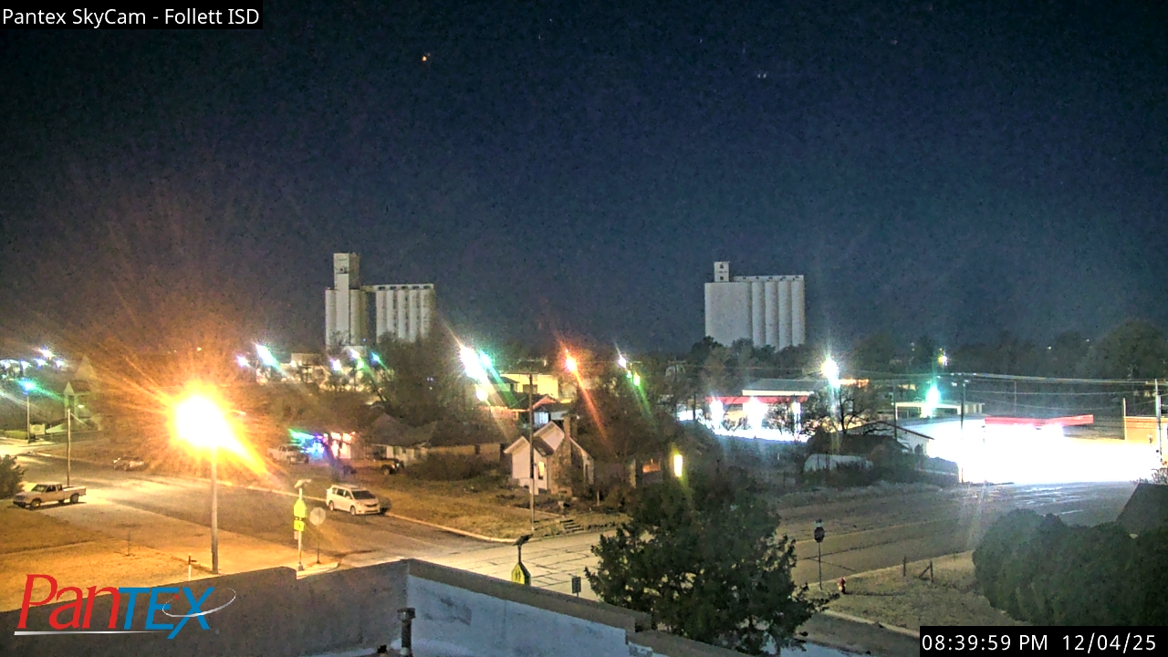 Thumbnail for current weather camera view from Follett ISD in Follett, Texas