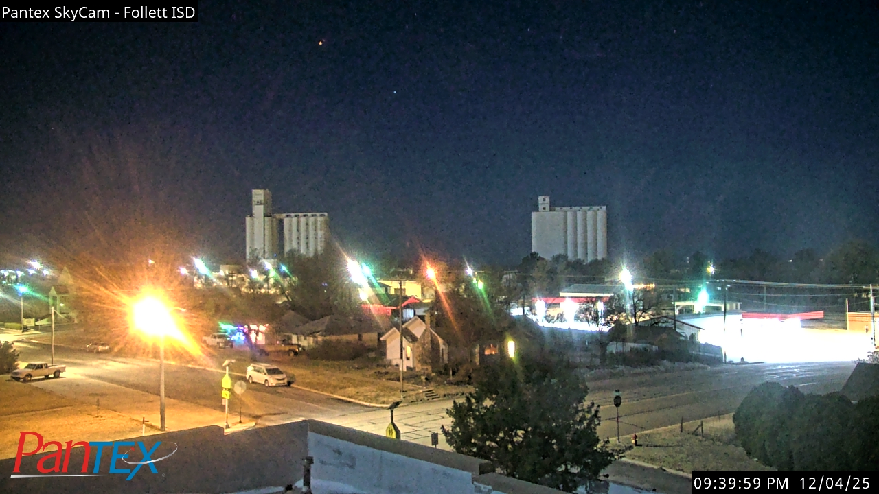 Thumbnail for current weather camera view from Follett ISD in Follett, Texas