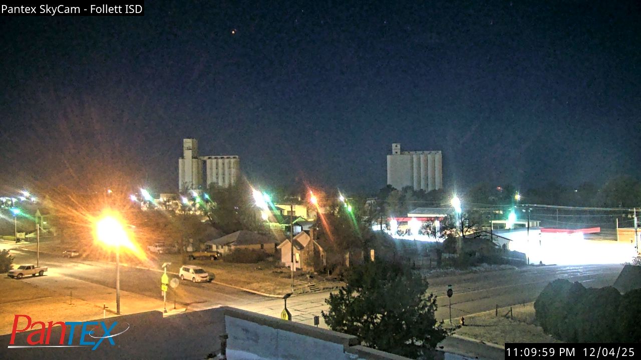 Thumbnail for current weather camera view from Follett ISD in Follett, Texas
