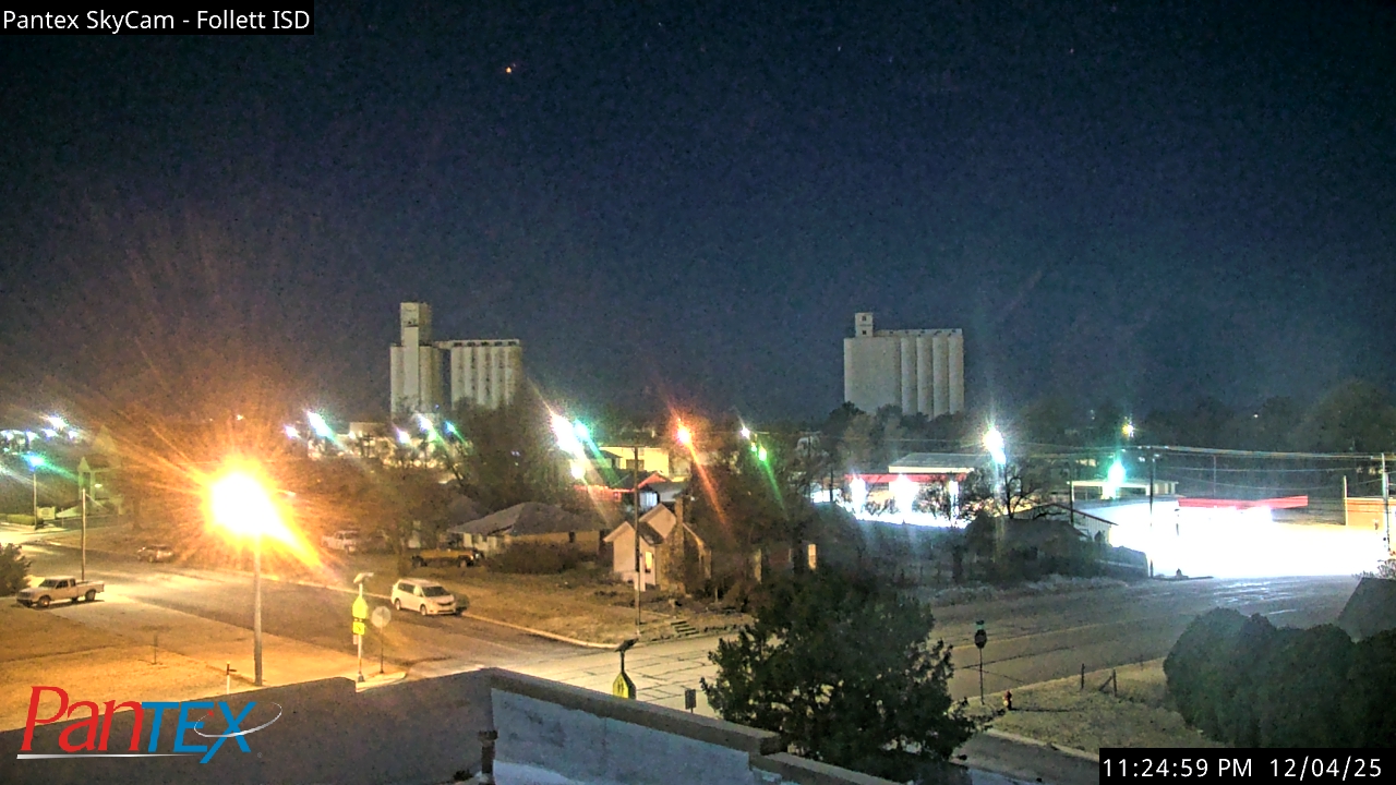 Thumbnail for current weather camera view from Follett ISD in Follett, Texas