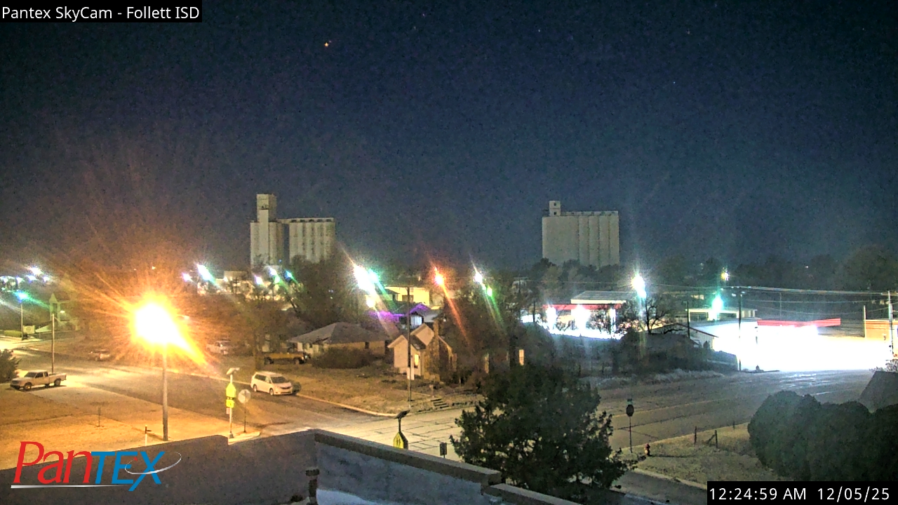Thumbnail for current weather camera view from Follett ISD in Follett, Texas
