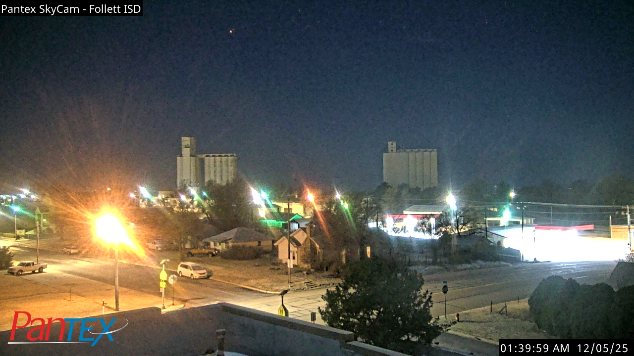 Thumbnail for current weather camera view from Follett ISD in Follett, Texas