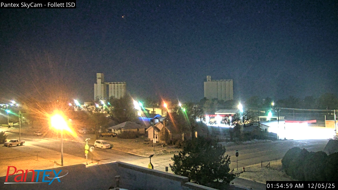 Thumbnail for current weather camera view from Follett ISD in Follett, Texas