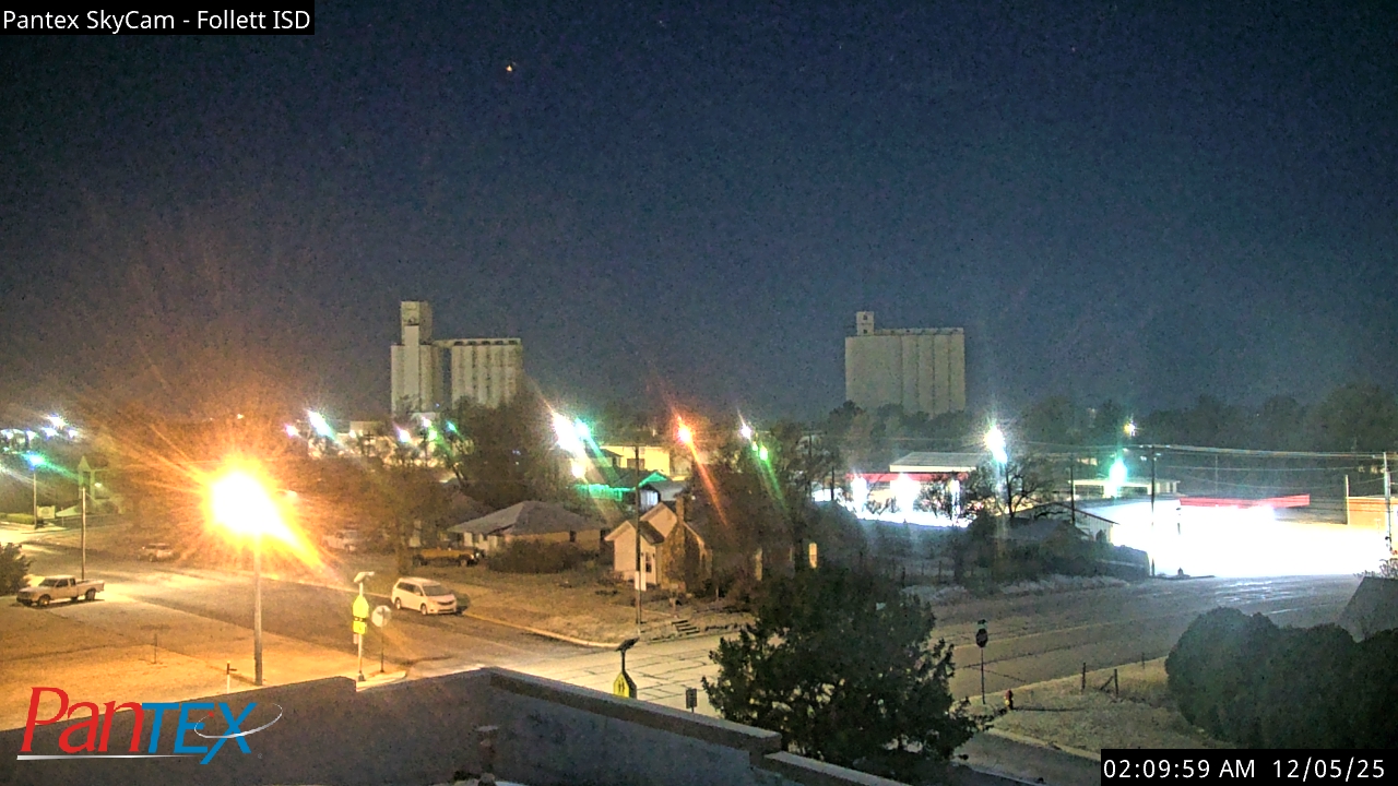 Thumbnail for current weather camera view from Follett ISD in Follett, Texas