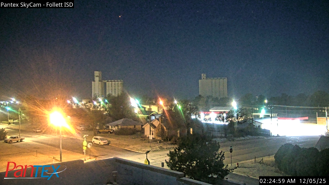 Thumbnail for current weather camera view from Follett ISD in Follett, Texas