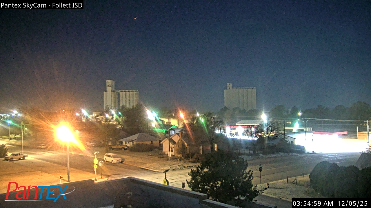 Thumbnail for current weather camera view from Follett ISD in Follett, Texas