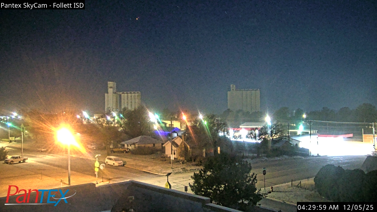 Thumbnail for current weather camera view from Follett ISD in Follett, Texas